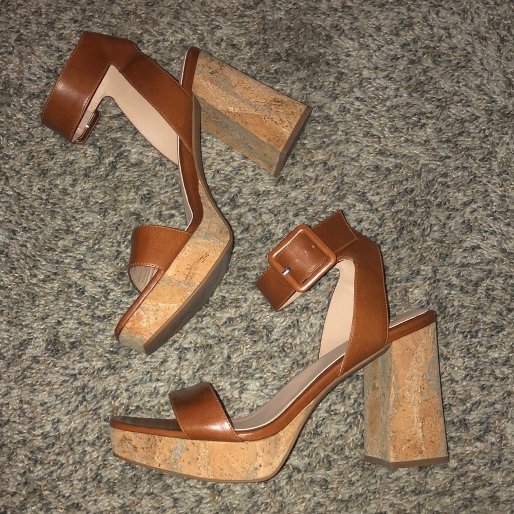 Leather + Cork Heels